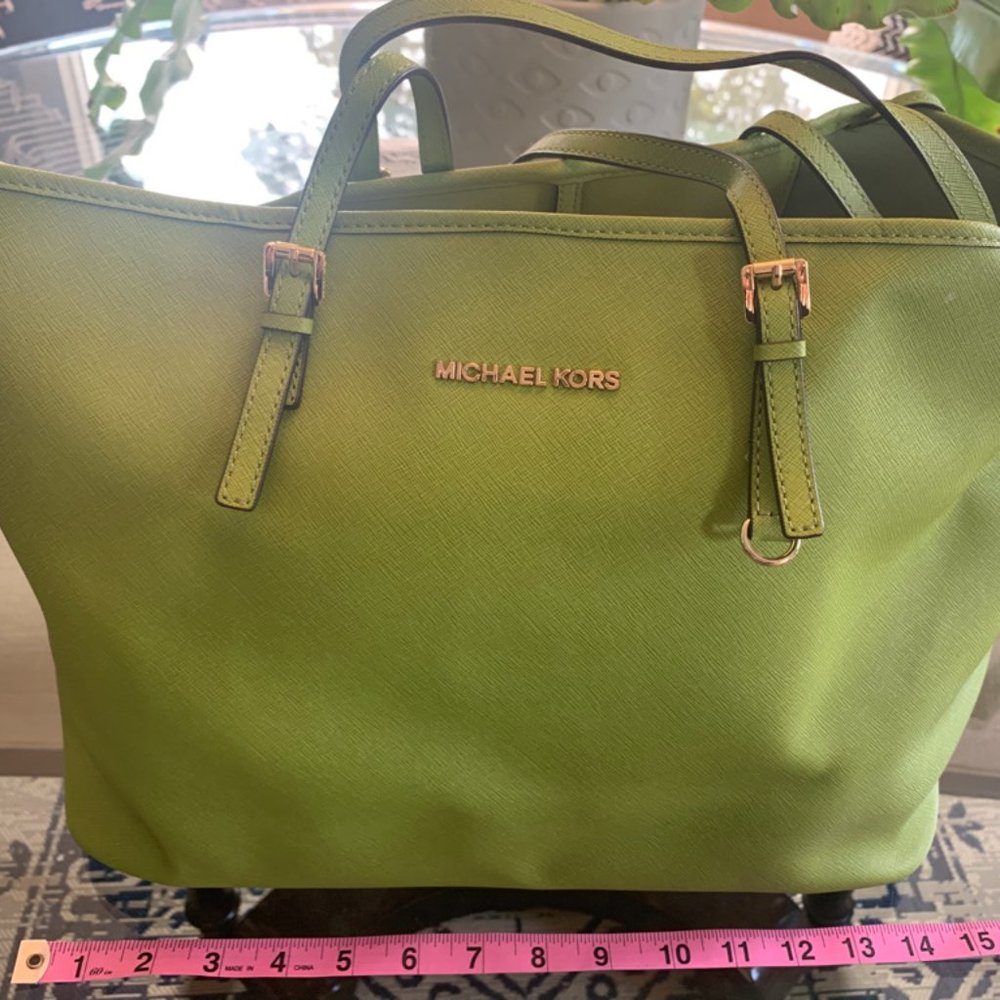 Michael Kors green tote